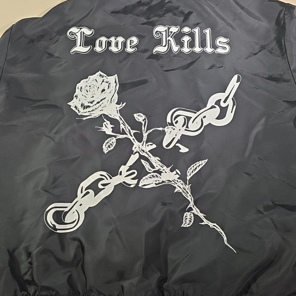 Fashion Nova men love‎ kills jacket Black XL